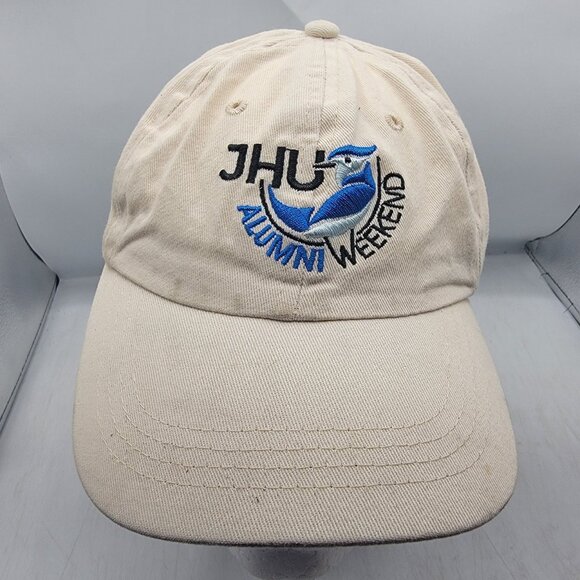 Johns Hopkins University Alumni Weekend Beige Hat Cap Adjustable Casual Outdoors - Picture 1 of 8